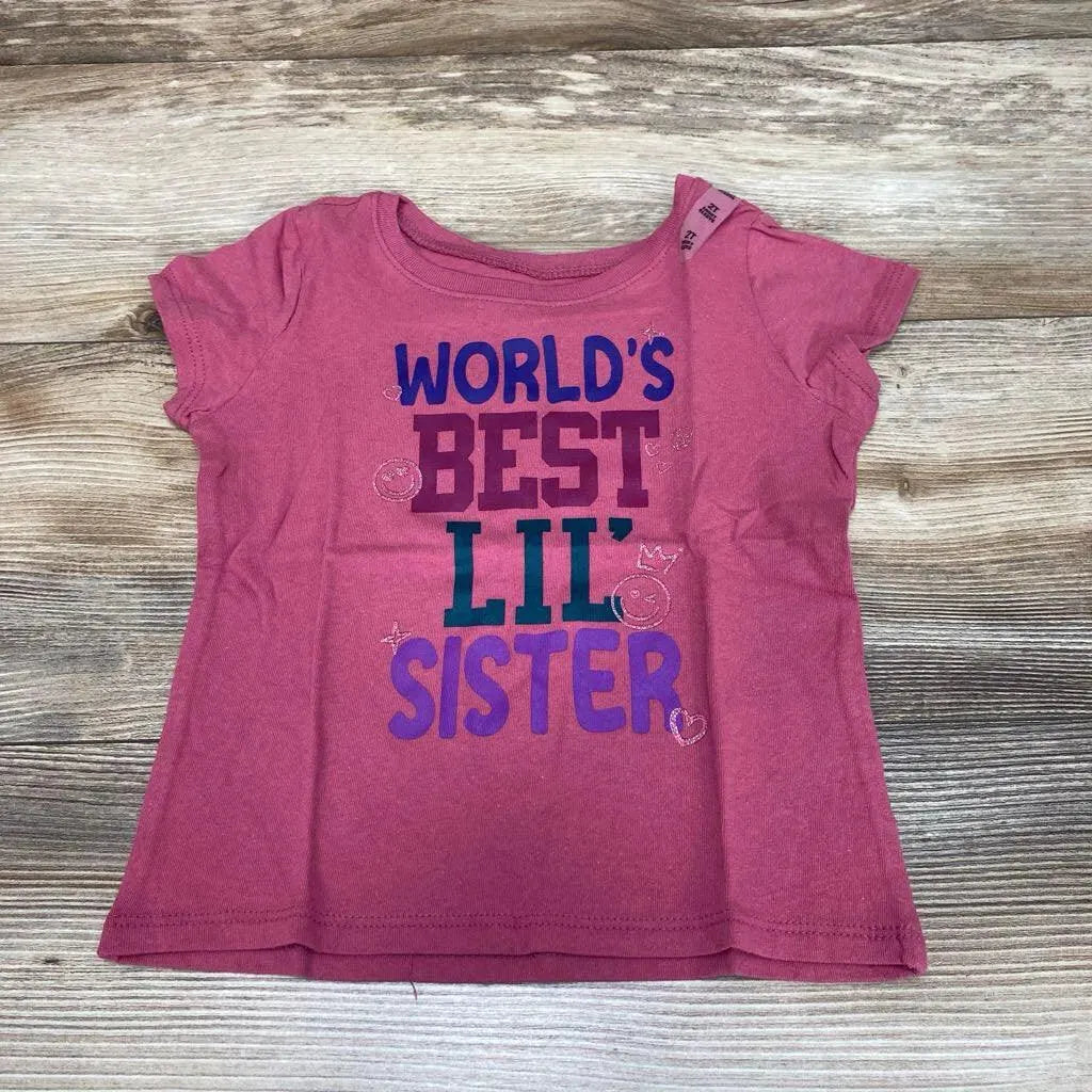 NEW Children's Place World's Best Lil' Sister Shirt sz 2T - Me 'n Mommy To Be