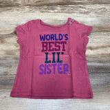 NEW Children's Place World's Best Lil' Sister Shirt sz 2T - Me 'n Mommy To Be