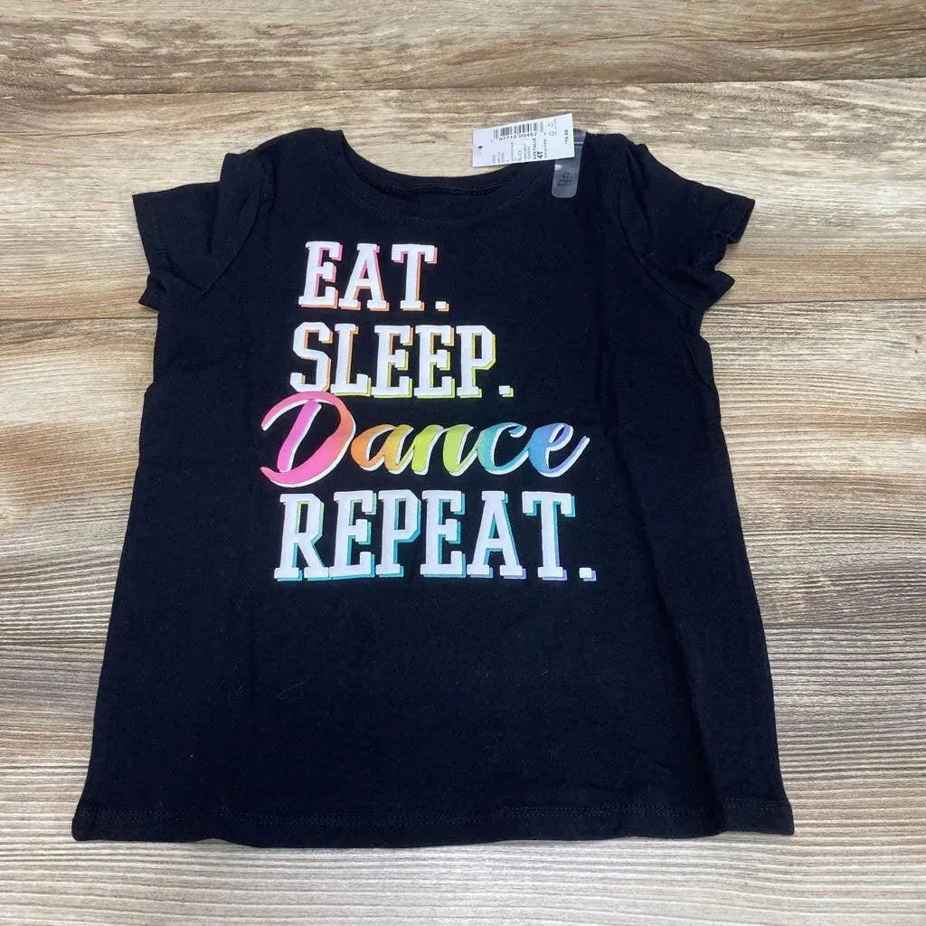 NEW Children's Place Eat Sleep Dance Repeat Shirt sz 4T - Me 'n Mommy To Be