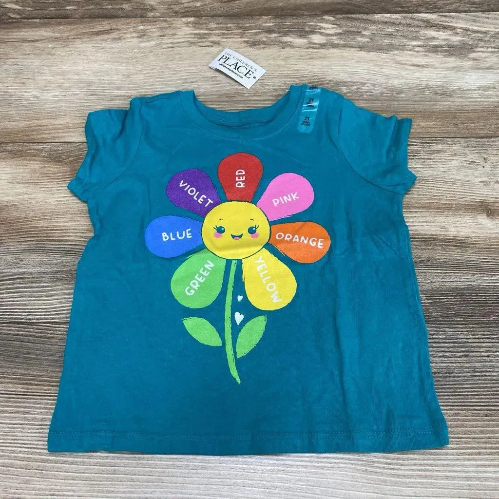 NEW Children's Place Color Flower Graphic Shirt sz 2T - Me 'n Mommy To Be