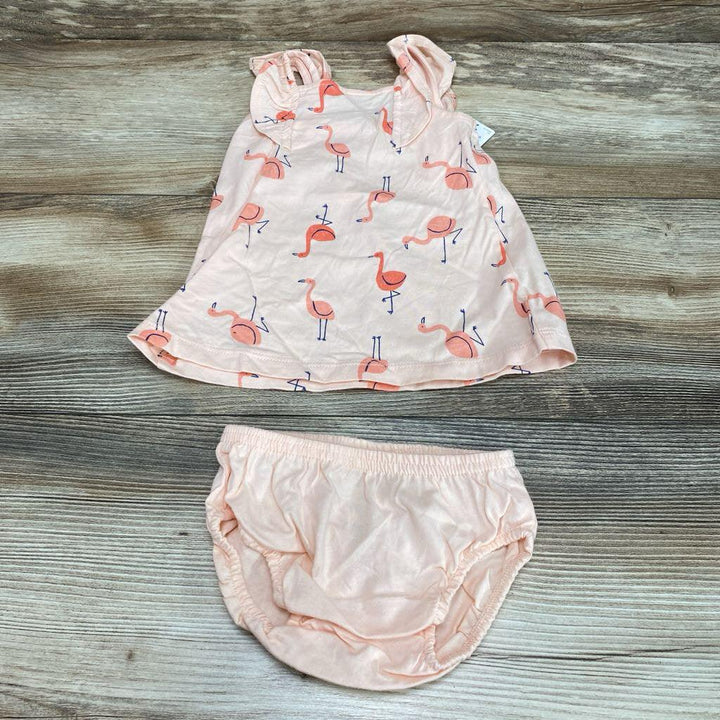 NEW Just One You 2pc Flamingo Print Dress & Bloomers sz 3m - Me 'n Mommy To Be
