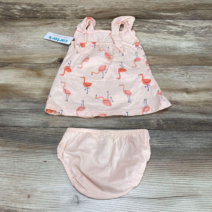 NEW Just One You 2pc Flamingo Print Dress & Bloomers sz 3m - Me 'n Mommy To Be