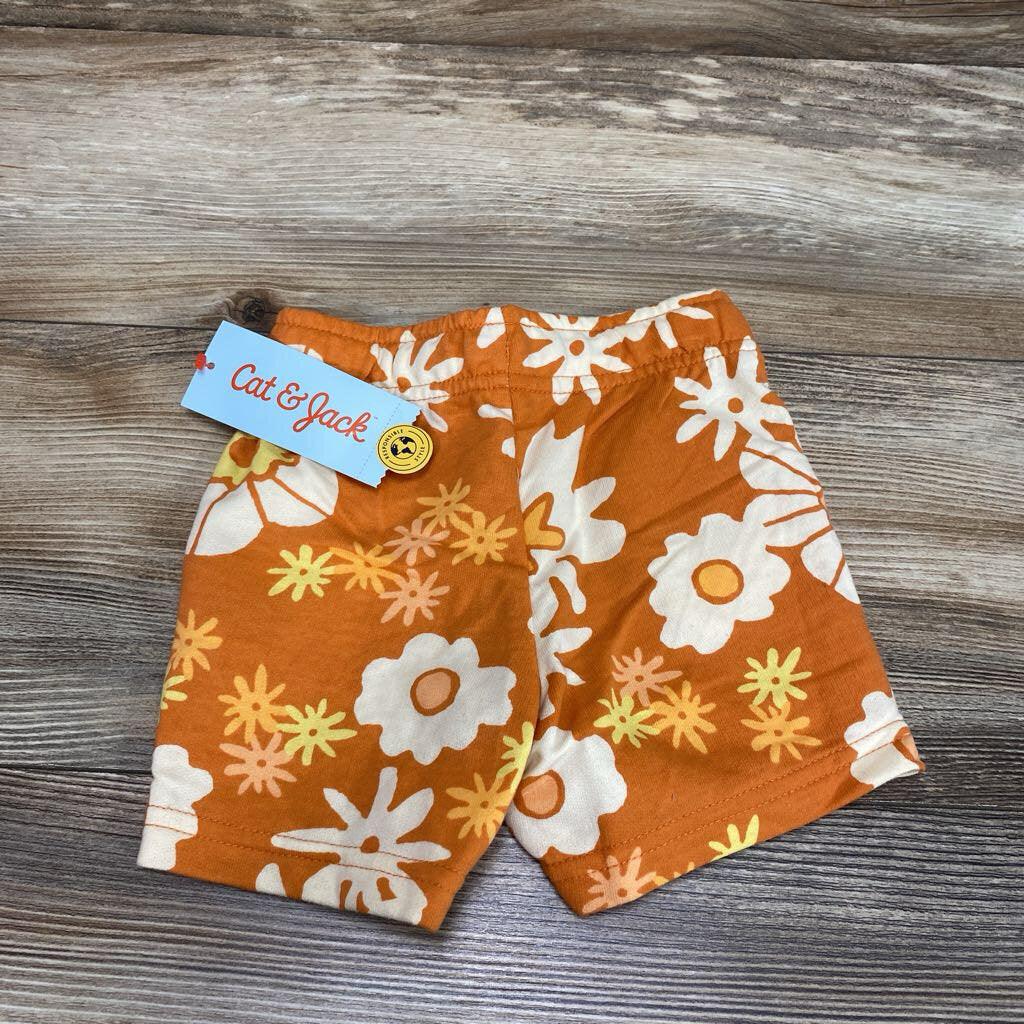 NEW Cat & Jack Floral Drawstring Shorts sz 12m - Me 'n Mommy To Be