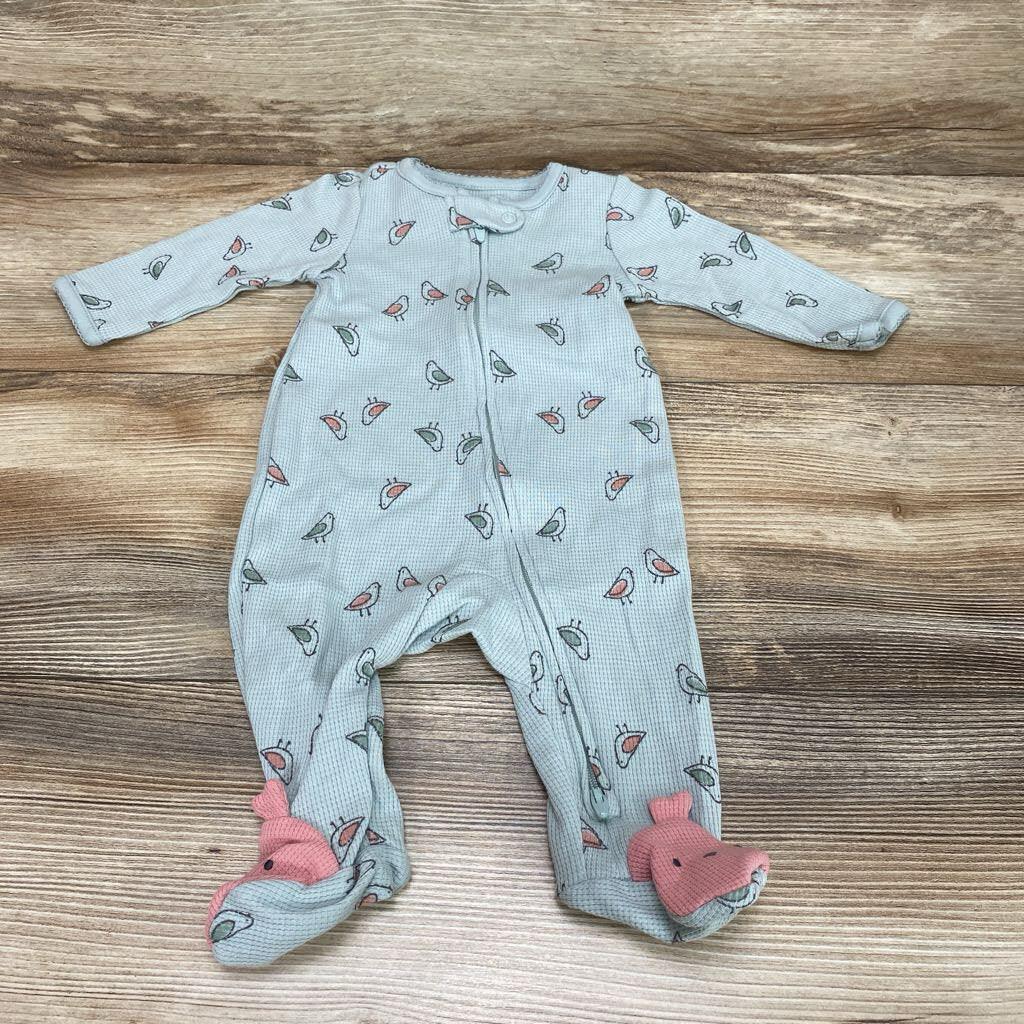 Just One You Bird Print Waffle Knit Sleeper sz 3m - Me 'n Mommy To Be