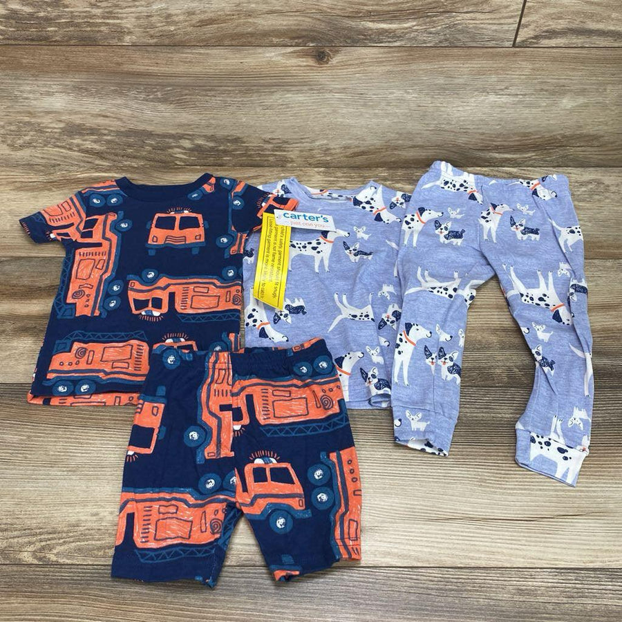 NEW Just One You 4pc Firetruck & Dogs Pajama Set sz 18m - Me 'n Mommy To Be