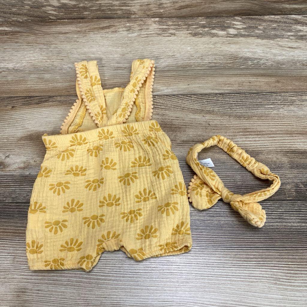 Emily and Oliver 2pc Romper & Headband sz 0-3m - Me 'n Mommy To Be