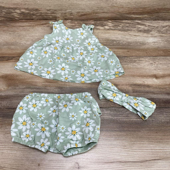 Koala Baby 3pc Floral Top + Shorts + Headband sz 0-3m - Me 'n Mommy To Be