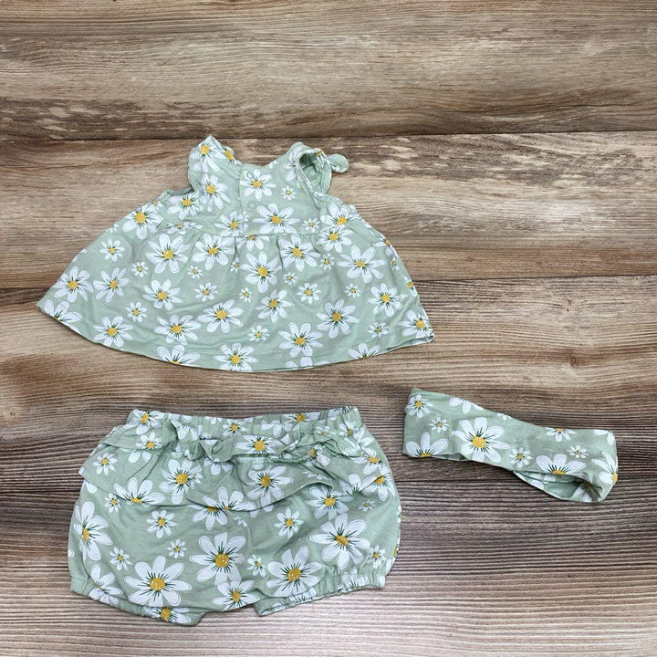 Koala Baby 3pc Floral Top + Shorts + Headband sz 0-3m - Me 'n Mommy To Be