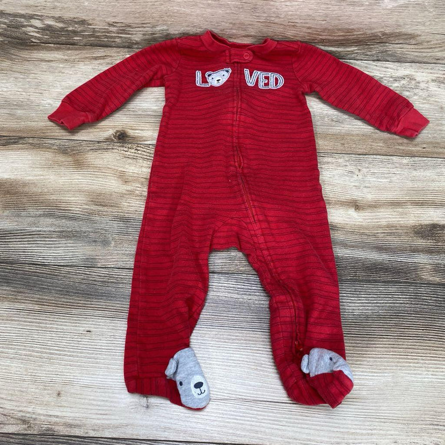 Just One You Striped Loved Sleeper sz 9m - Me 'n Mommy To Be