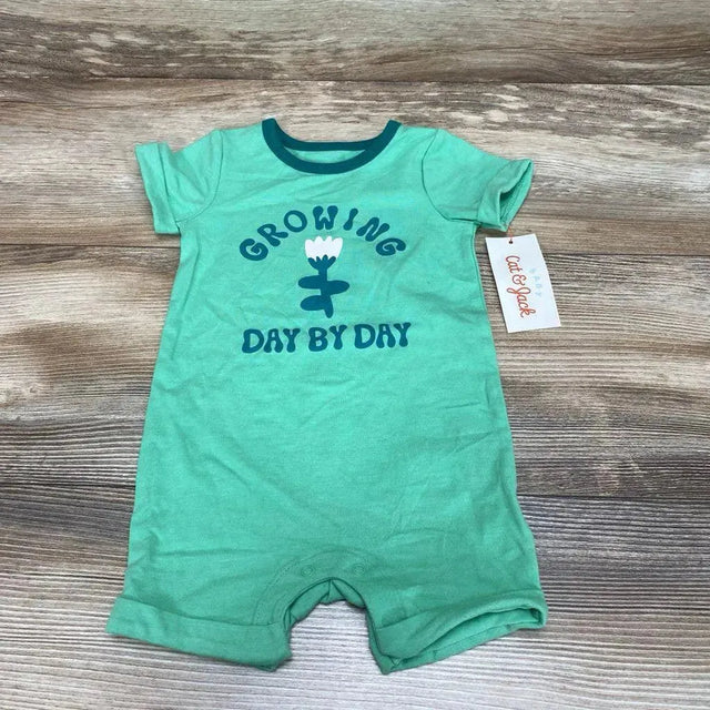 NEW Cat & Jack Growing Day By Day Romper sz 3-6m - Me 'n Mommy To Be