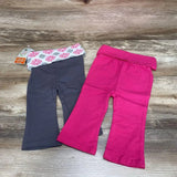 NEW Yoga Sprout 2pk Fold Over Pants sz 6-9m - Me 'n Mommy To Be