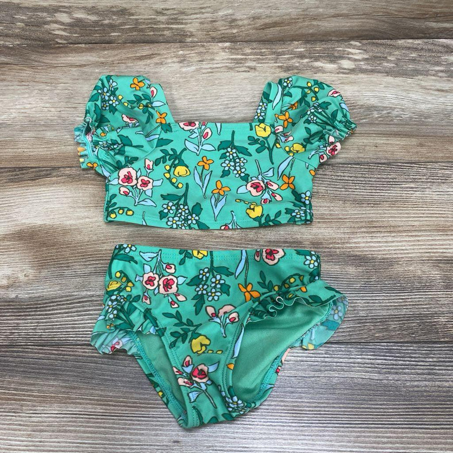 NEW Cat & Jack 2pc Floral Swimsuit Set sz 12m - Me 'n Mommy To Be