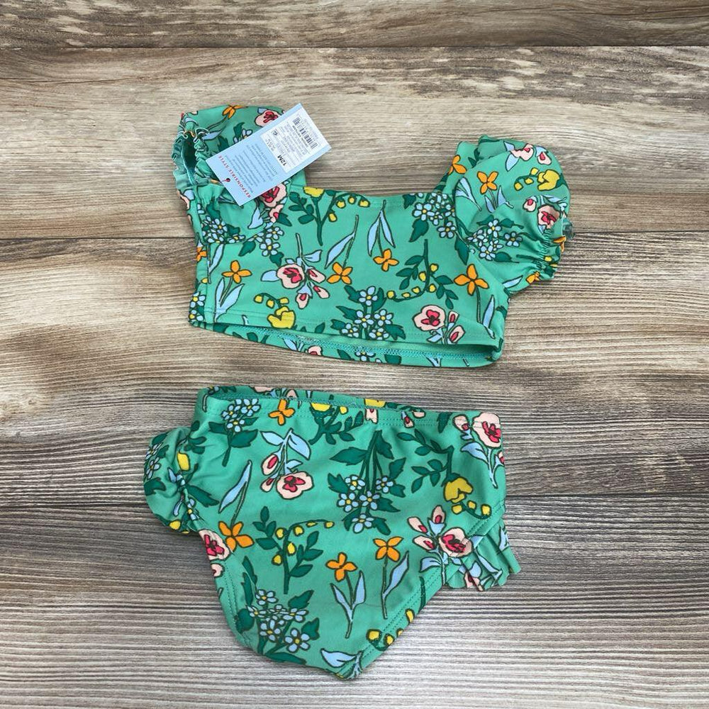 NEW Cat & Jack 2pc Floral Swimsuit Set sz 12m - Me 'n Mommy To Be