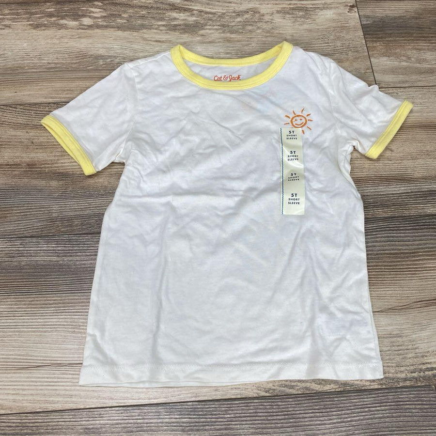 NEW Cat & Jack Embroidered Sunshine Shirt sz 5T - Me 'n Mommy To Be