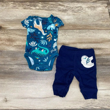 Carter's 2Pc Animal Print Bodysuit & Shorts sz NB - Me 'n Mommy To Be