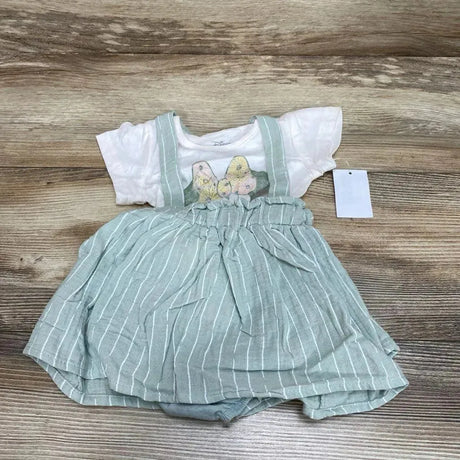 NEW Disney Junior Minnie 3pc Suspender Skirt, Shirt & Bloomers sz 3-6m - Me 'n Mommy To Be
