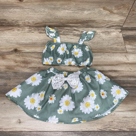 2pc Floral Cropped Top & Skirt sz 12-18m - Me 'n Mommy To Be