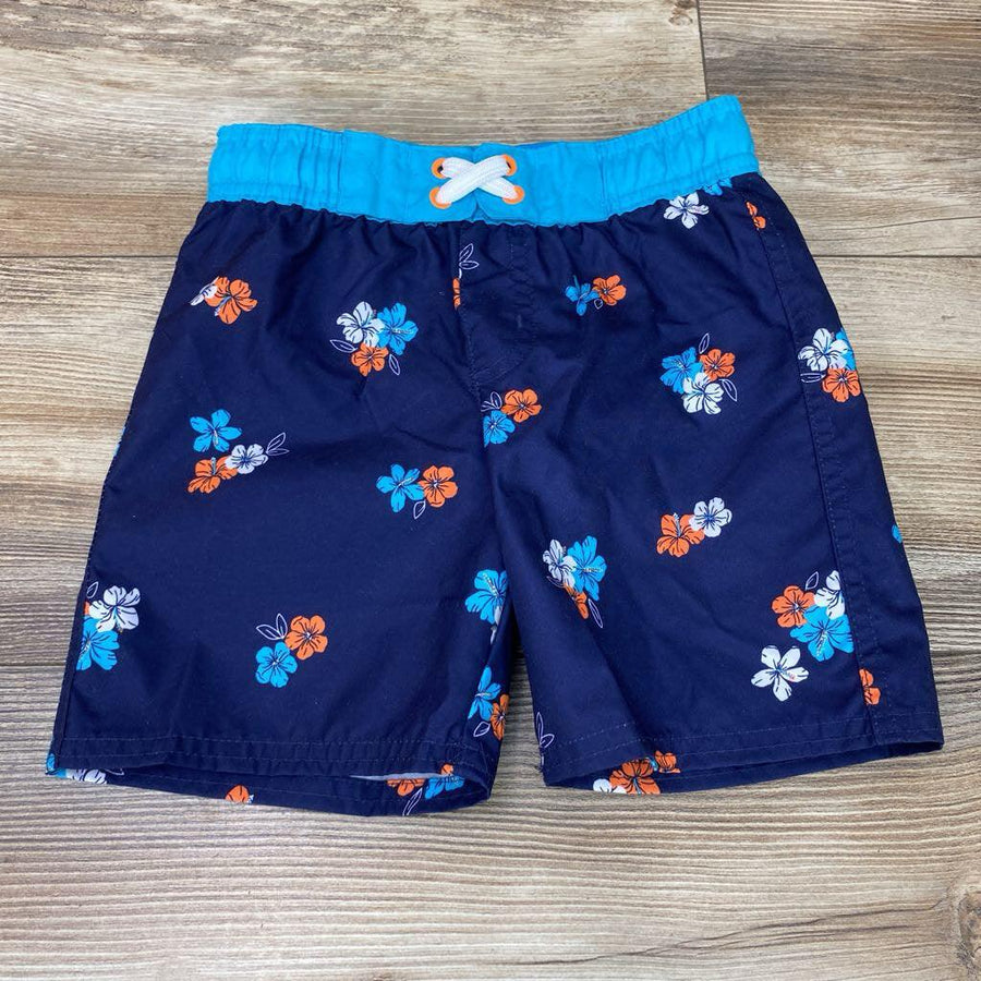 Cat & Jack Floral Swim Trunks sz 4T - Me 'n Mommy To Be
