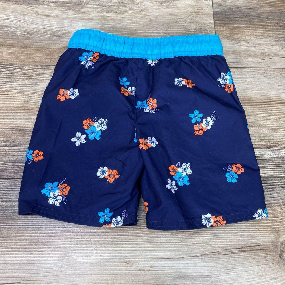 Cat & Jack Floral Swim Trunks sz 4T - Me 'n Mommy To Be