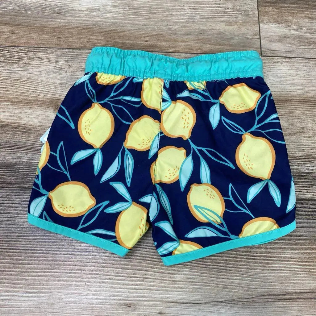 NEW Cat & Jack Lemon Print Swim Trunks sz 12m - Me 'n Mommy To Be