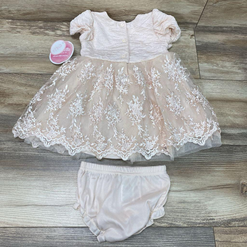 NEW Nannette Baby 2pc Embroidered Dress & Bloomers sz 18m - Me 'n Mommy To Be