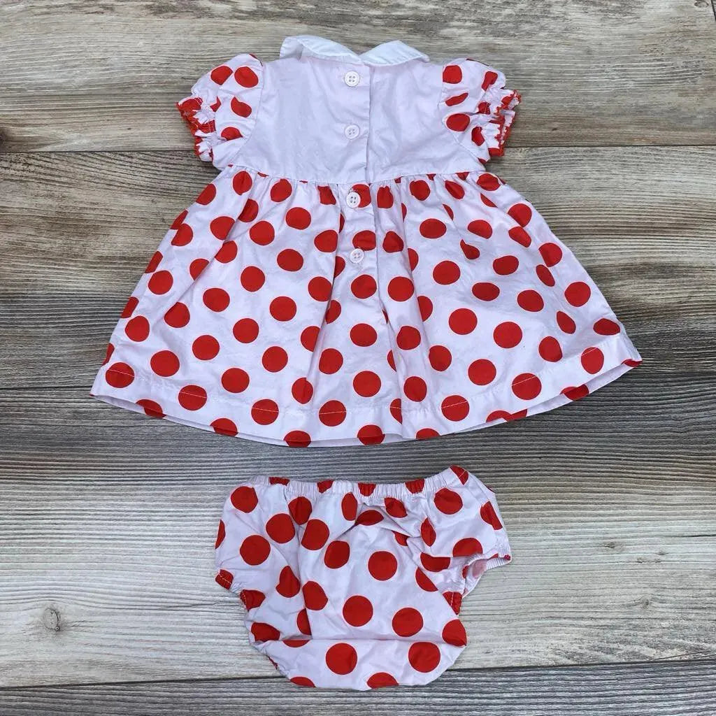 Disney Store 2pc Minnie Polka Dot Dress & Bloomers sz NB - Me 'n Mommy To Be