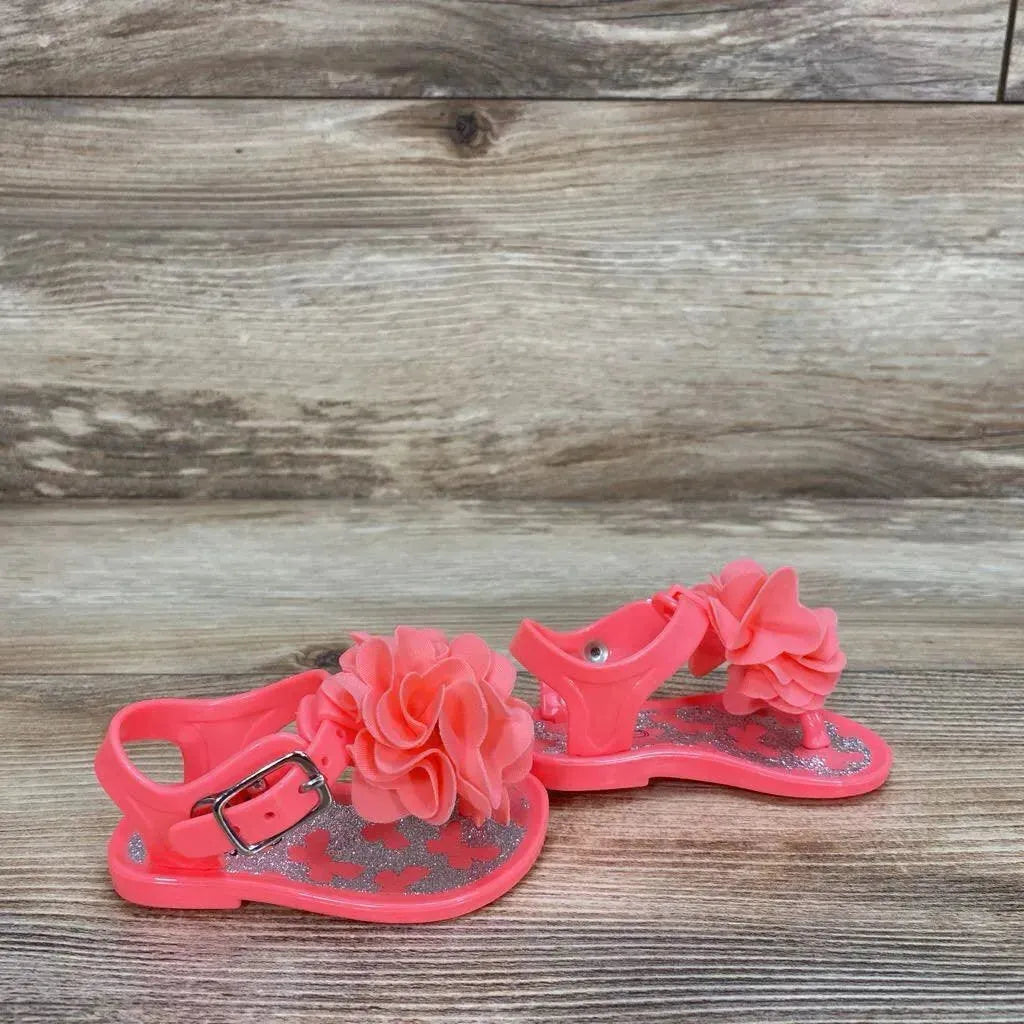 Stepping Stones Flower Jelly Sandals sz 1c - Me 'n Mommy To Be