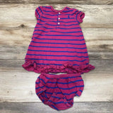 Ralph Lauren 2pc Striped Dress & Bloomers sz 18m - Me 'n Mommy To Be