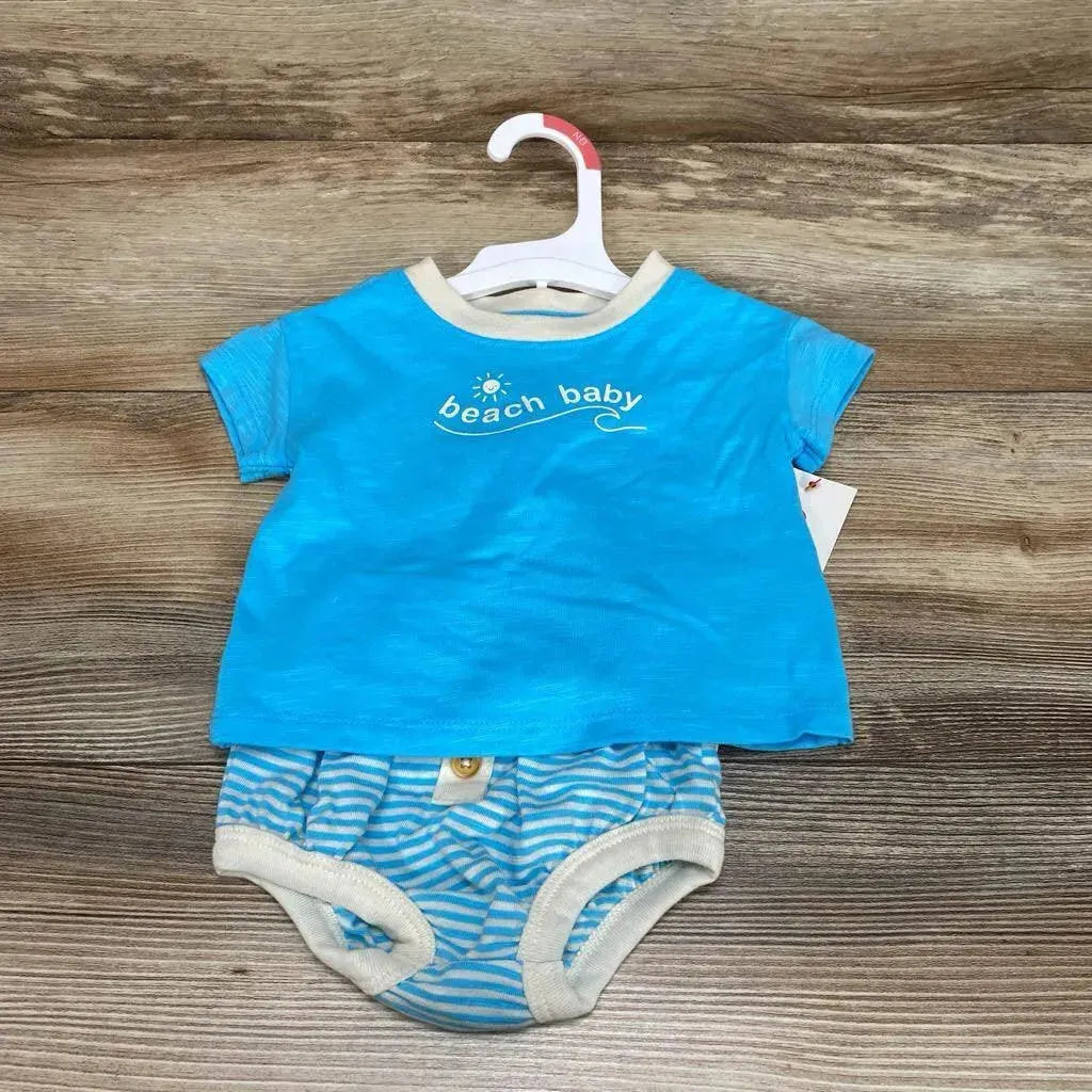 NEW Cat & Jack 2pc Beach Baby Top & Bloomers sz NB - Me 'n Mommy To Be