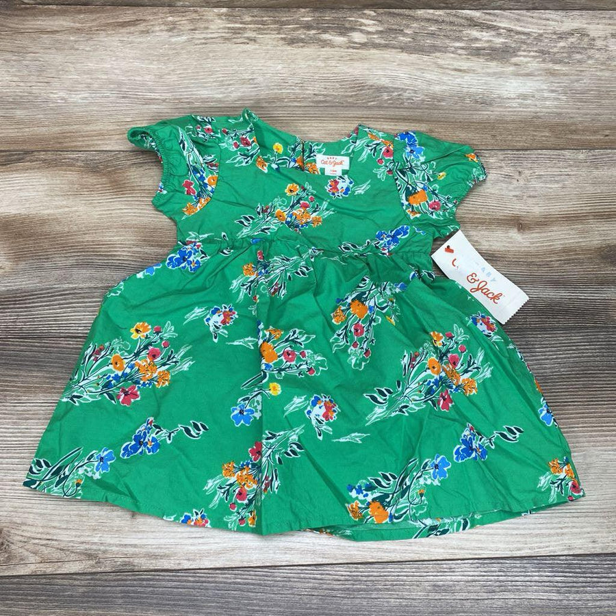 NEW Cat & Jack Floral Short Sleeve Dress sz 12m - Me 'n Mommy To Be