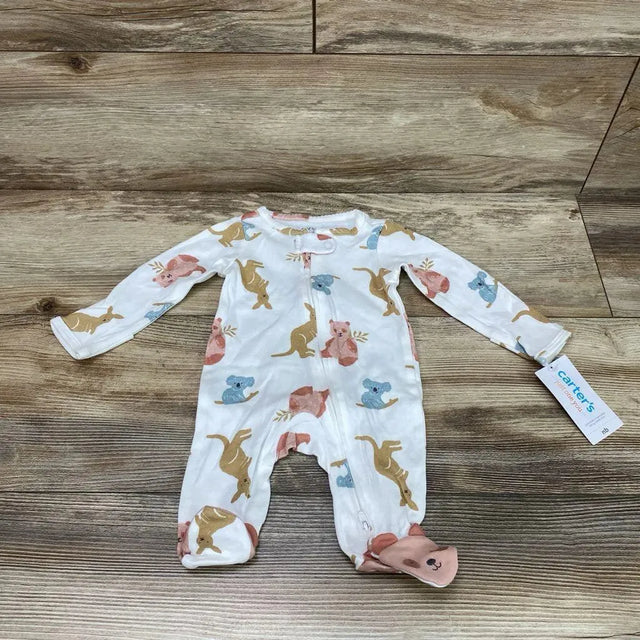 NEW Just One You Koalas & Kangaroos Print Sleeper sz NB - Me 'n Mommy To Be