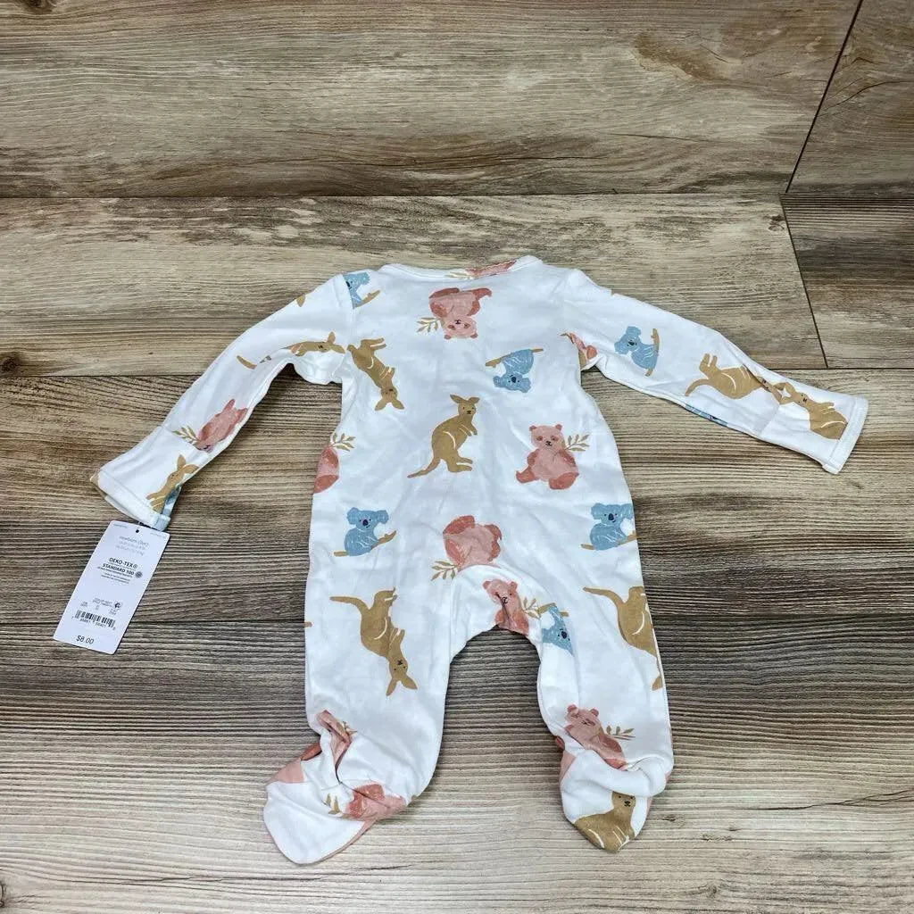 NEW Just One You Koalas & Kangaroos Print Sleeper sz NB - Me 'n Mommy To Be