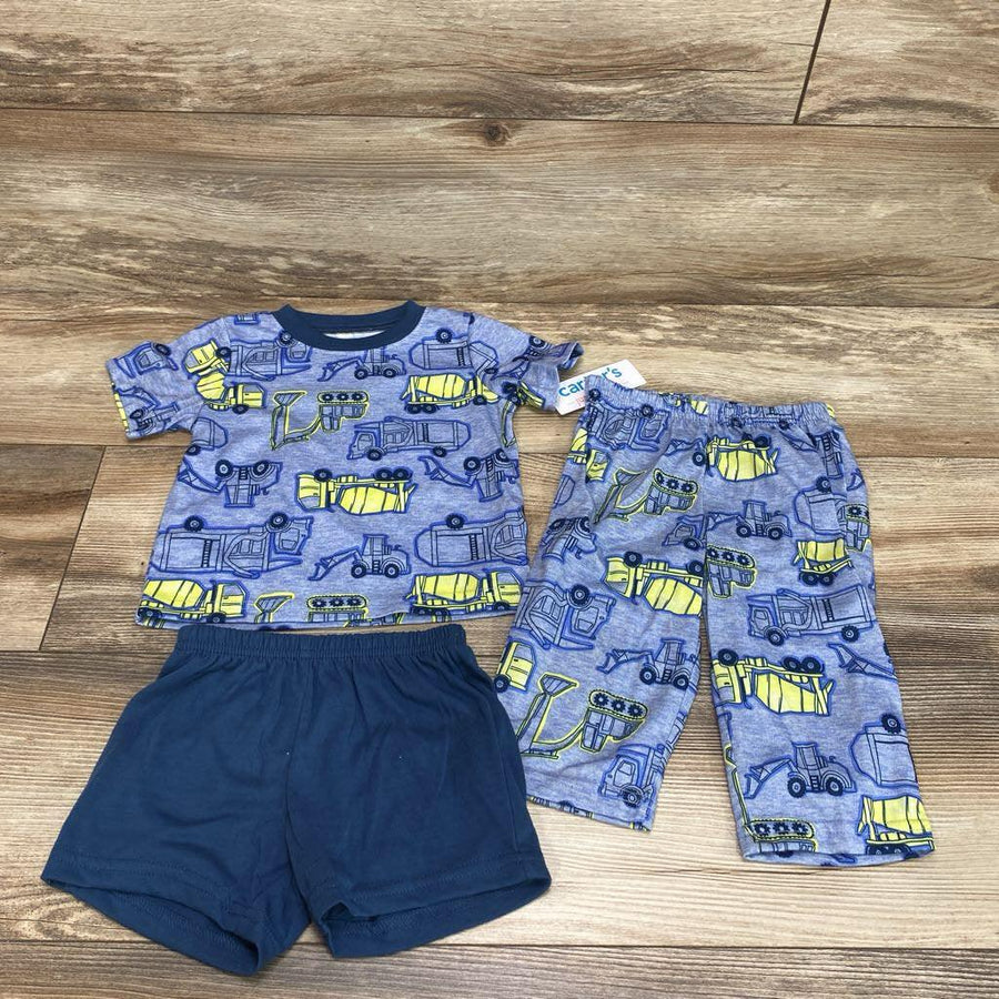 NEW Just One You 3pc Construction Trucks Print Pajama Set sz 12m - Me 'n Mommy To Be