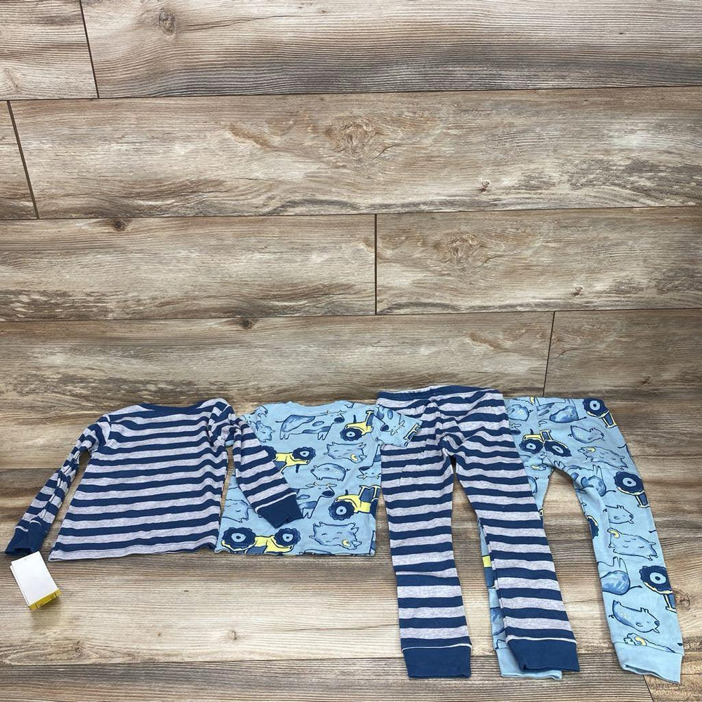 NEW Just One You 4pc Farm Animals & Striped Pajamas Set sz 2T - Me 'n Mommy To Be