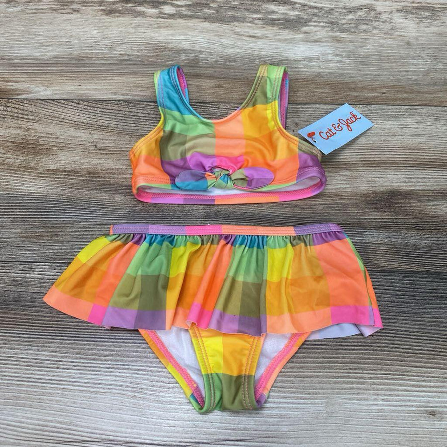 NEW Cat & Jack 2pc Plaid Swimsuit Set sz 12m - Me 'n Mommy To Be
