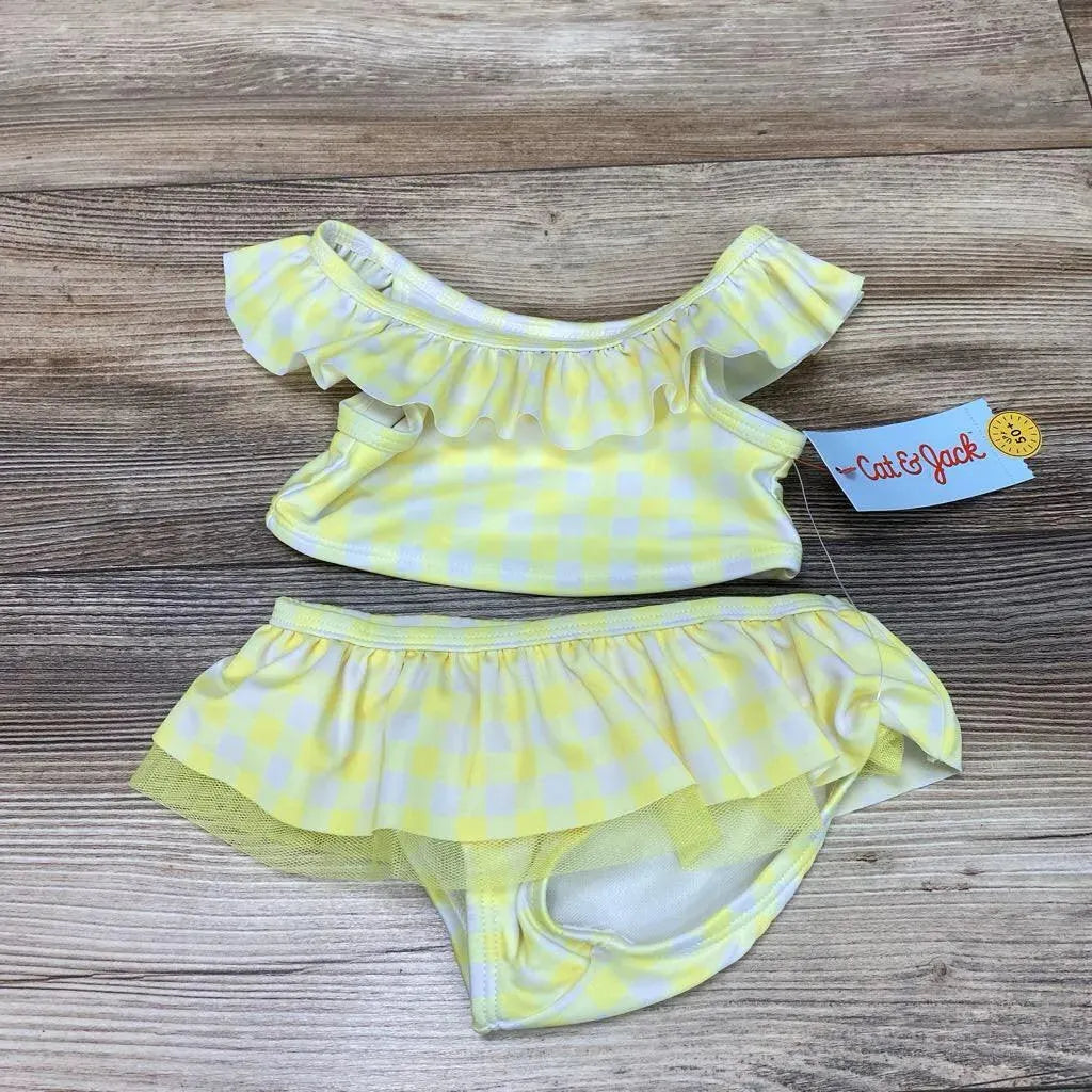 NEW Cat & Jack 2pc Gingham Bikini Set sz 12m - Me 'n Mommy To Be