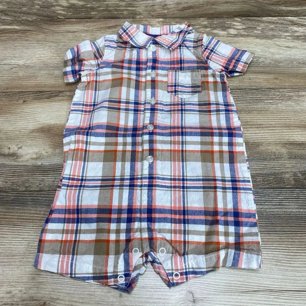 Carter's Plaid Shortie Romper sz 18m - Me 'n Mommy To Be