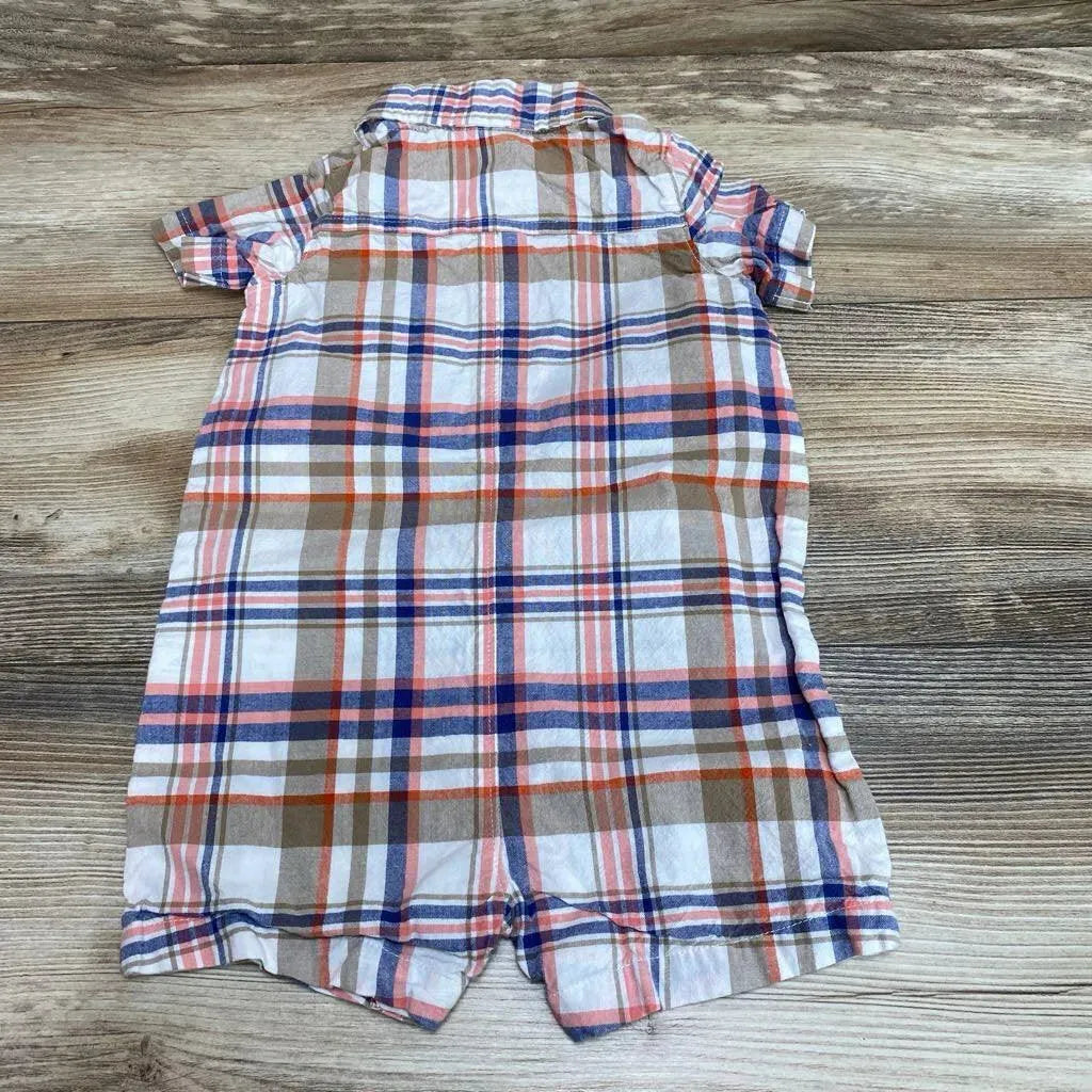 Carter's Plaid Shortie Romper sz 18m - Me 'n Mommy To Be