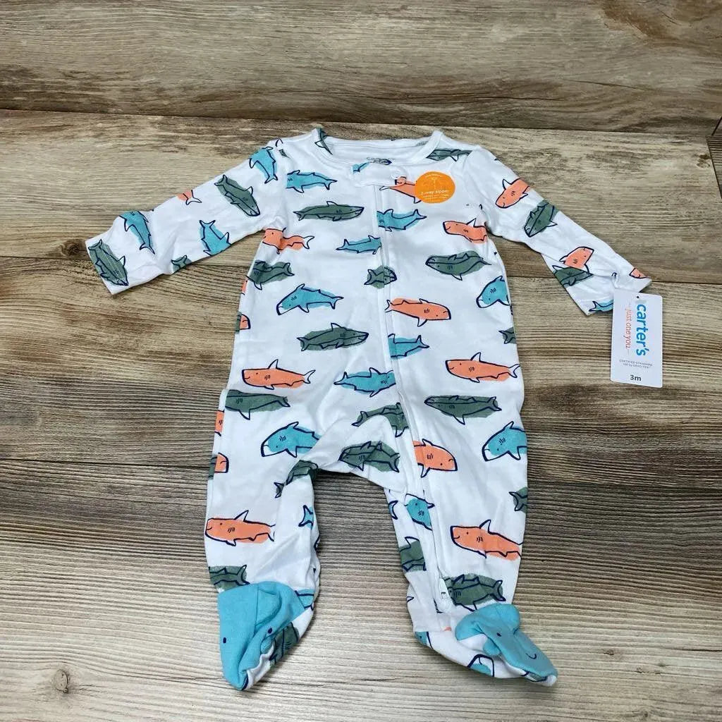 NEW Just One You Sharks Sleeper sz 3m - Me 'n Mommy To Be