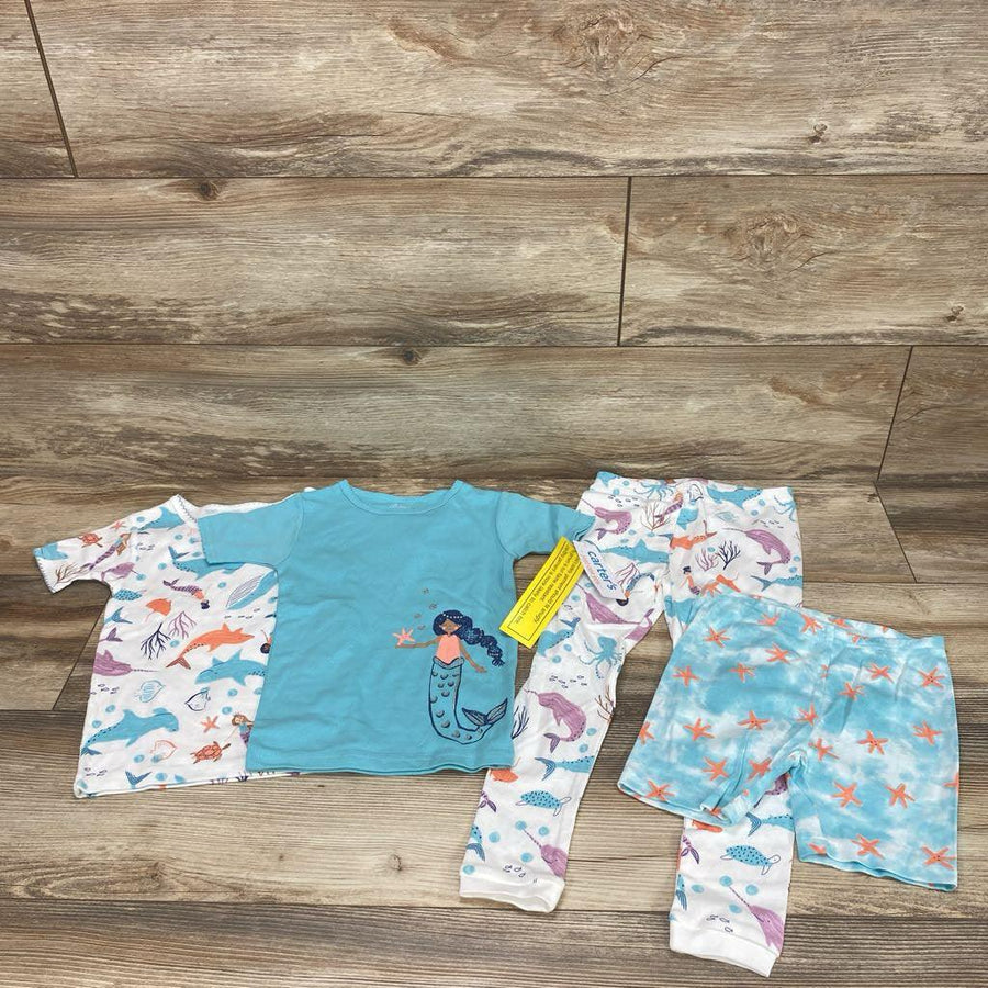 NEW Just One You 4pc Mermaid Print Pajamas Set sz 4T - Me 'n Mommy To Be