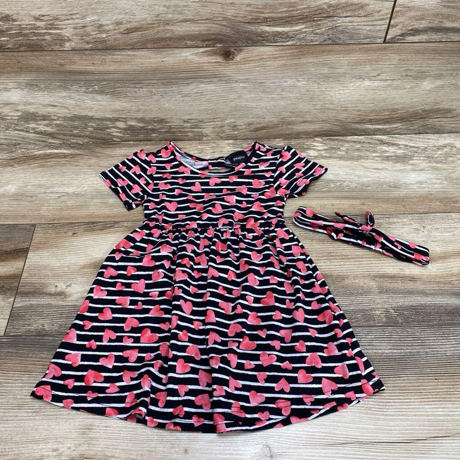 Picapino Hearts Dress & Headband sz 24m - Me 'n Mommy To Be