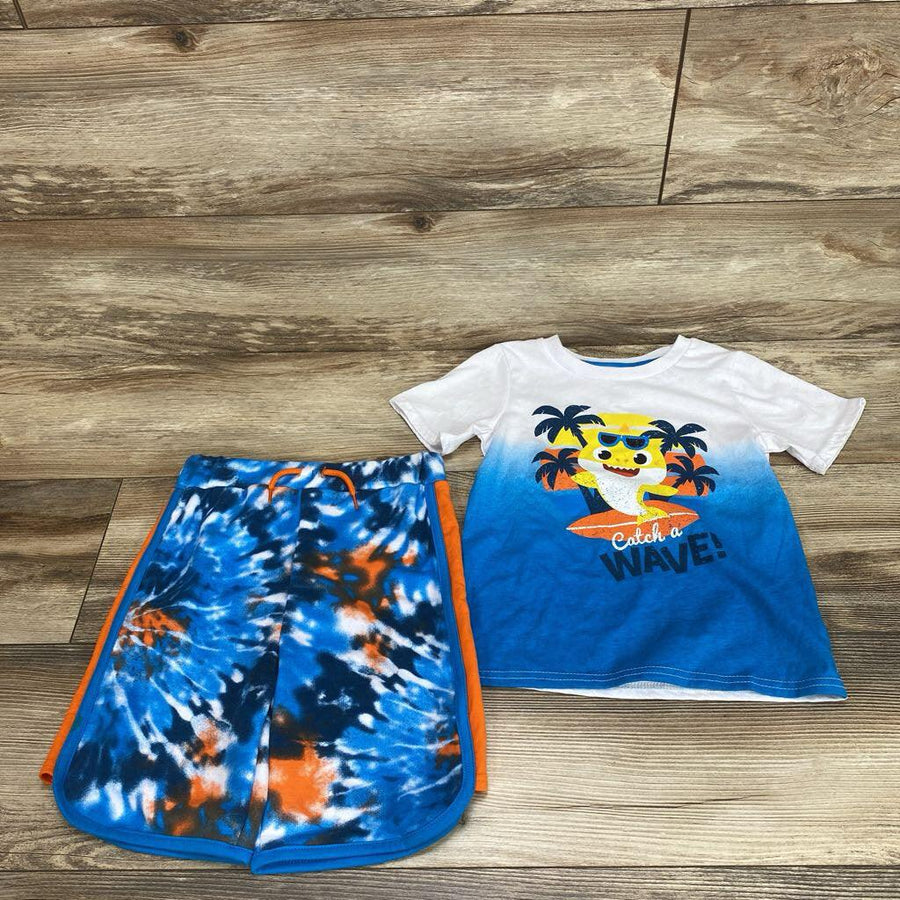 NEW Nickelodeon 2pc Baby Shark Shirt & Shorts sz 5T - Me 'n Mommy To Be