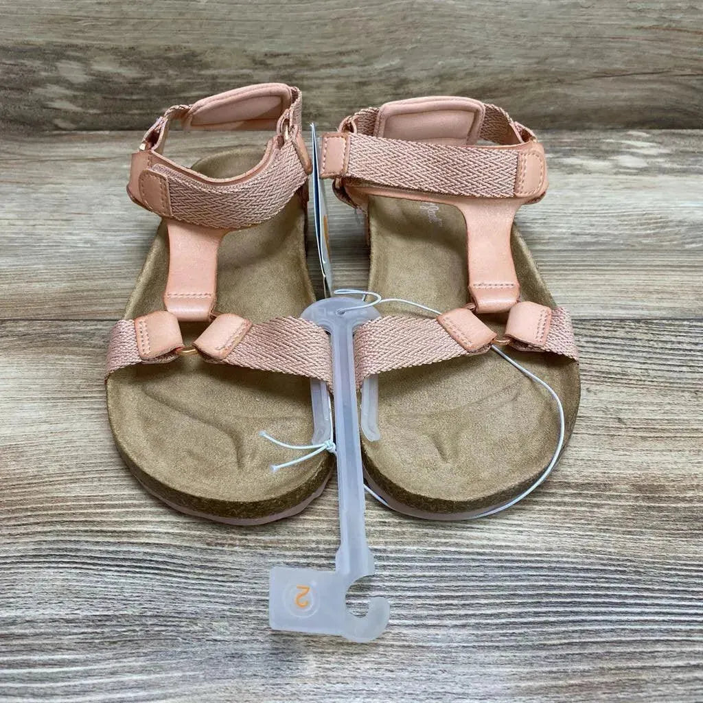 NEW Cat & Jack Val Footbed Sandals sz 2Y - Me 'n Mommy To Be