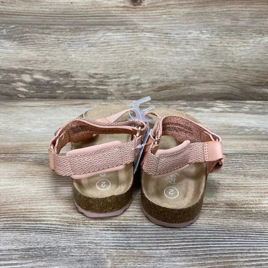 NEW Cat & Jack Val Footbed Sandals sz 2Y - Me 'n Mommy To Be