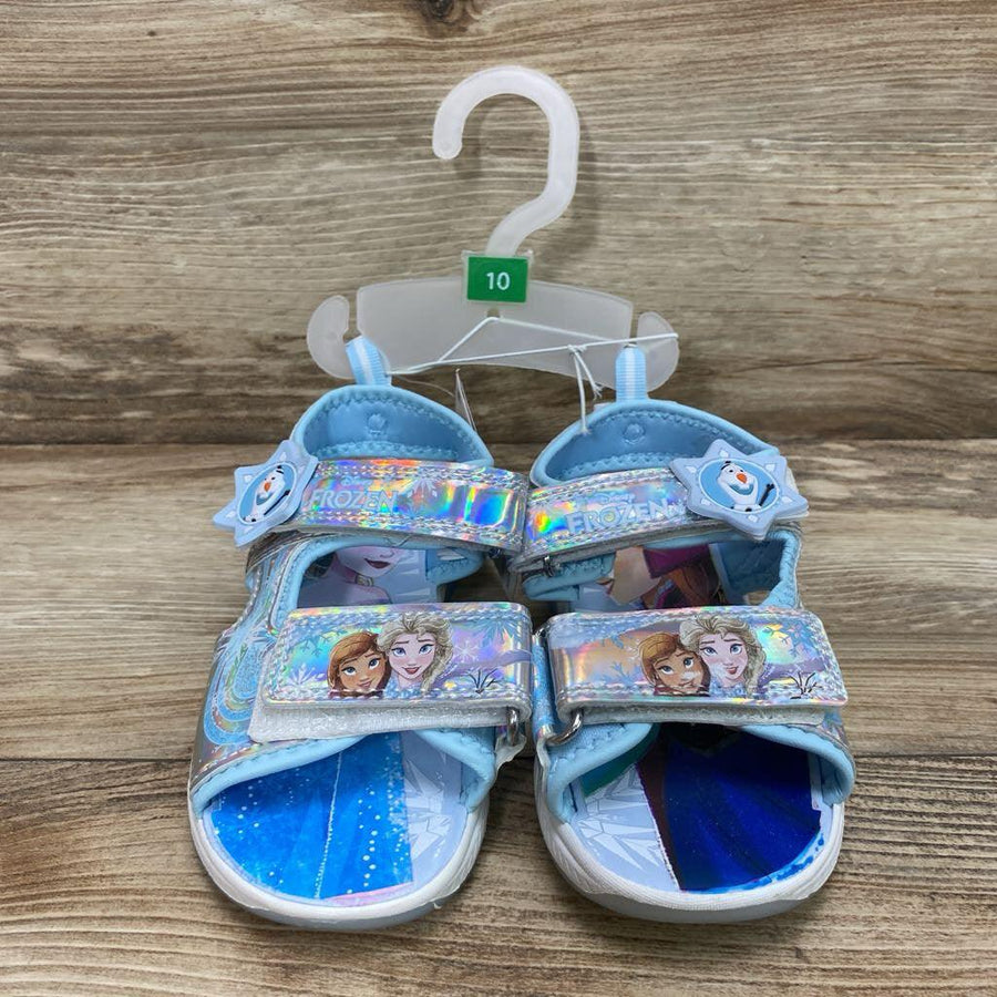 NEW Disney Frozen Adventure Ankle Strap Light Up Sandals sz 10c - Me 'n Mommy To Be
