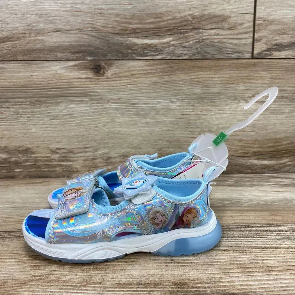 NEW Disney Frozen Adventure Ankle Strap Light Up Sandals sz 10c - Me 'n Mommy To Be