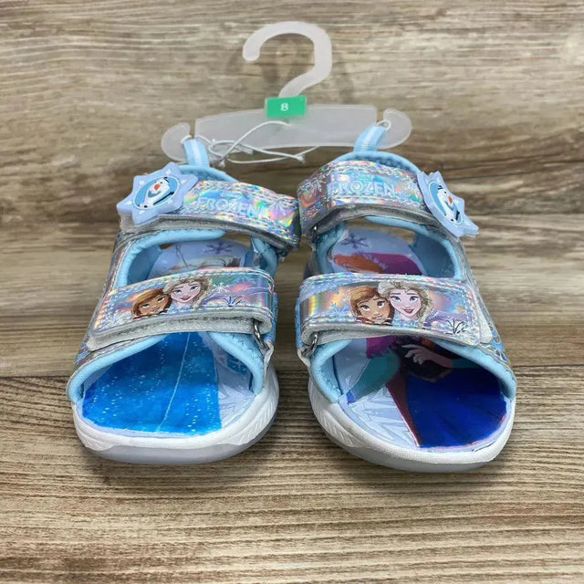 NEW Disney Frozen Adventure Ankle Strap Light Up Sandals sz 8c - Me 'n Mommy To Be