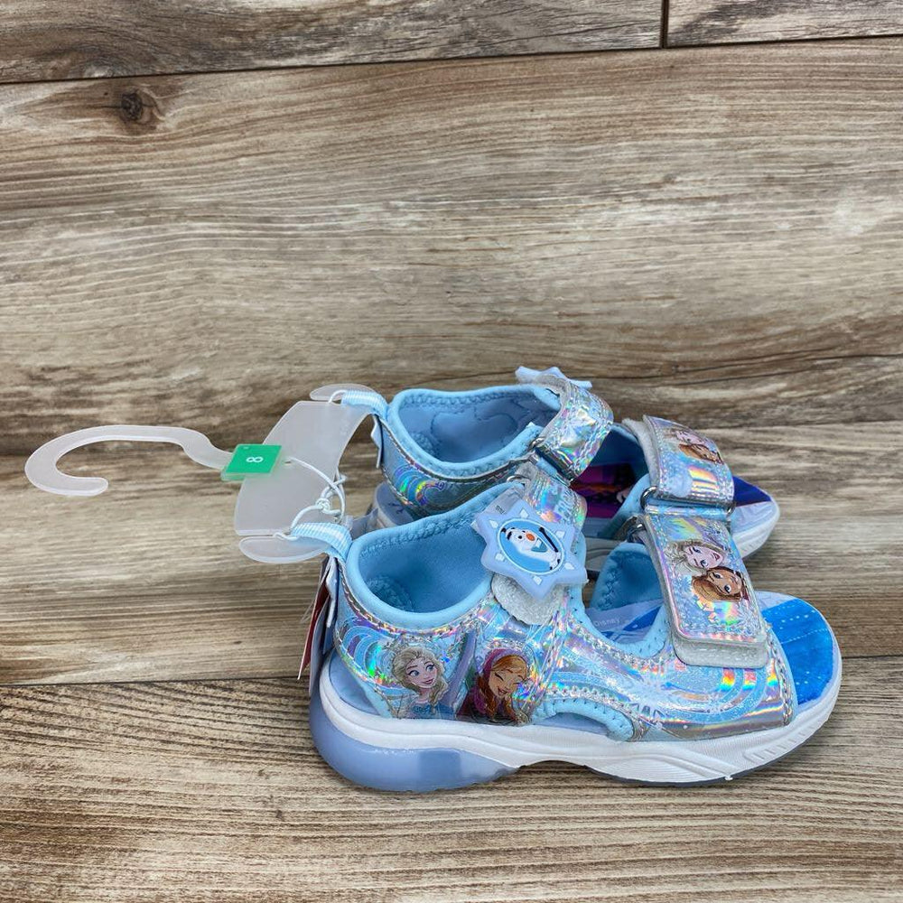 NEW Disney Frozen Adventure Ankle Strap Light Up Sandals sz 8c - Me 'n Mommy To Be
