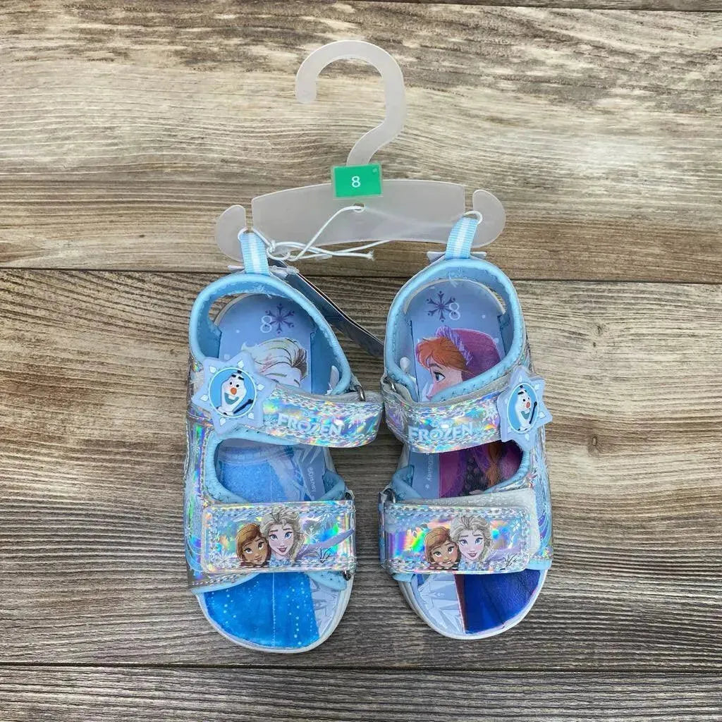 NEW Disney Frozen Adventure Ankle Strap Light Up Sandals sz 8c - Me 'n Mommy To Be