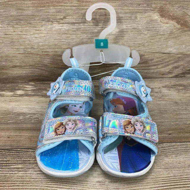 NEW Disney Frozen Adventure Ankle Strap Light Up Sandals sz 8c - Me 'n Mommy To Be